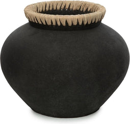 Safaary - Bazar Bizar Vaas Zwart Naturel M Styly - 29x29 CM