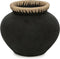 Safaary - Bazar Bizar Vaas Zwart Naturel M Styly - 29x29 CM