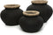 Safaary - Bazar Bizar Vaas Zwart Naturel M Styly - 29x29 CM