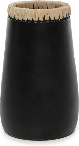 Safaary - Bazar Bizar Vaas Zwart Naturel S Sneaky - 14x14 CM