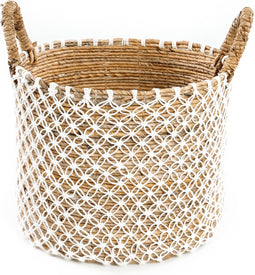 Safaary - Bazar Bizar Wasmand Naturel Wit Large - 48x39 CM