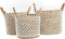 Safaary - Bazar Bizar Wasmand Naturel Wit Large - 48x39 CM