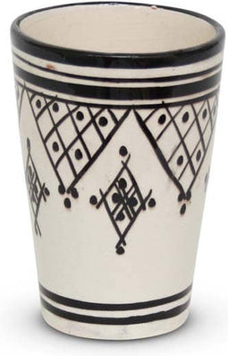 Safaary - Beker Zwart Zerbia Ø 8 x 12cm