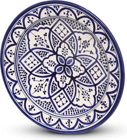 Safaary - Bord Blauw Nakhil Ø 35cm x 5cm