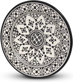 Safaary - Bord Zwart Zerbia Ø 26 x 4cm