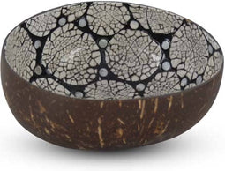Safaary - Coconut Bowl Zwart-Wit Ø 13 x 7cm