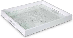 Safaary - Dienblad Deco Hout Rechthoek Wit 40 x 45cm