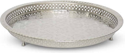 Safaary - Dienblad op Pootjes Zilver Ø 37cm