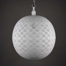 Safaary - Egyptische Hanglamp Elisa Wit Ø 50 x 62cm