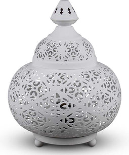 Safaary - Egyptische Tafellamp Loubna Wit Ø 23 x 31cm