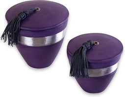 Safaary - Geurkaarsen Nawar Rond Lila met Zilver 2-delig