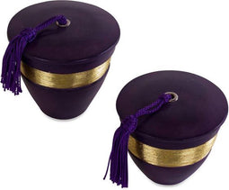 Safaary - Geurkaarsen Nawar Rond Paars met Goud 2-delig