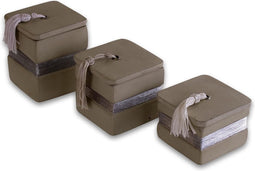 Safaary - Geurkaarsen Vierkant Halawa 3-delig Beige