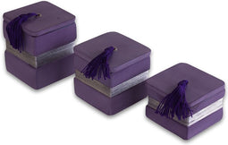 Safaary - Geurkaarsen vierkant Halawa 3-delig Lila