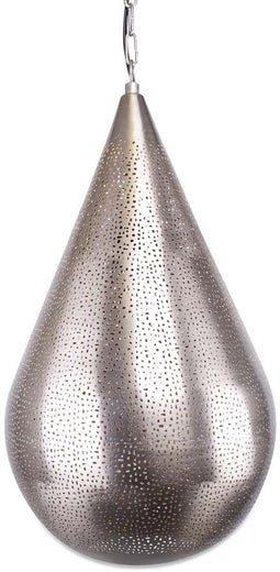 Safaary - Hanglamp Filisky Druppel Chinmayi Zilver Ø 30 x 54cm