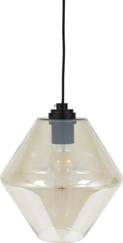 Safaary - Hanglamp Glas Champagnekleurig Galax Ø 23 x 24cm