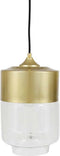 Safaary - Hanglamp Goud Helder Glas Cosmo Ø 18 x 30cm