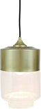 Safaary - Hanglamp Goud Helder Glas Cosmo Ø 18 x 30cm