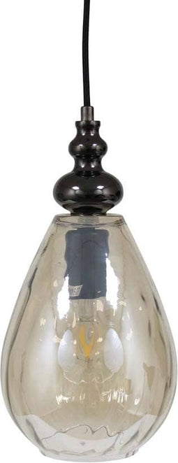 Safaary - Hanglamp van Glas Champagnekleurig Grazi Ø 15 x 31cm