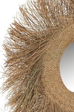 Safaary - J-Line Spiegel Gras Naturel Daan - 105x105 CM