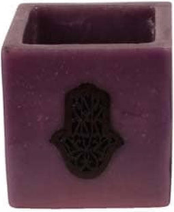 Safaary - Kaars Paars Ø 12 x 12cm-Hand patroon