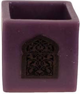 Safaary - Kaars Paars Ø 12 x 12cm-Poort patroon