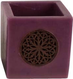 Safaary - Kaars Paars Ø 12 x 12cm-Rond patroon