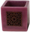 Safaary - Kaars Paars Ø 12 x 12cm-Vierkant patroon
