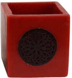 Safaary - Kaarshouder Rood Ø 12 x 12cm-Rond patroon