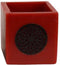 Safaary - Kaarshouder Rood Ø 12 x 12cm-Rond patroon