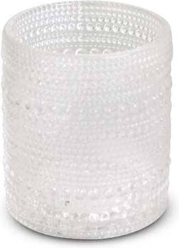 Safaary - Kaarslichthouder Glas Helder Kristal-Ø 8 x 9cm