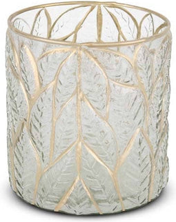 Safaary - Kaarslichthouder Goud Glas-Ø 14 x 15cm