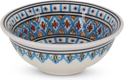 Safaary - Kom Blauw-Wit-Ø 15 x 6cm