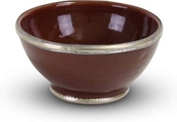 Safaary - Kom Chocobruin met Metaal Ø 15 x 8cm