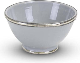 Safaary - Kom Grijs met Metaal Ø 15 x 8cm