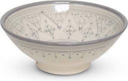 Safaary - Kom Grijs Zerbia Ø 20 x 8cm