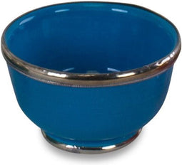 Safaary - Kom met Metaal Licht Blauw Ø 9 x 5,5cm