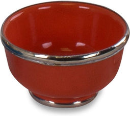 Safaary - Kom met Metaal Oranje Ø 10,5 x 7cm