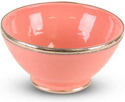 Safaary - Kom Roze met Metaal Ø 15 x 8cm