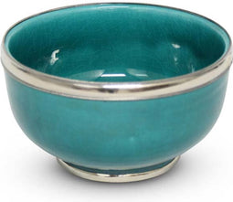 Safaary - Kom Turquoise met Metaalring Ø 13 x 8cm