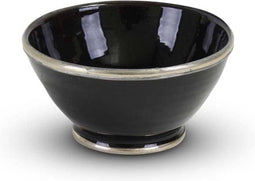 Safaary - Kom Zwart met Metaal Ø 15 x 8cm