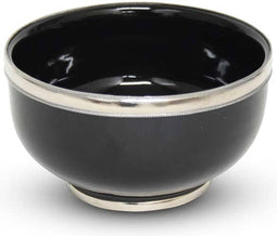 Safaary - Kom Zwart met Metaalring Ø 13 x 8cm