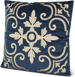 Safaary - Kussen Oosters Goud-Blauw Barrok 45 x 45cm