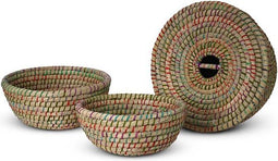 Safaary - Manden met Deksel van Zeegras Multi 3-delig