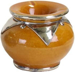 Safaary - Marokkaanse Asbak met metaal Geel Ø 12 x 9cm