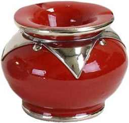 Safaary - Marokkaanse Asbak met metaal Rood Ø 12 x 9cm