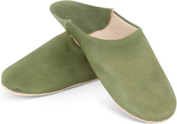 Safaary - Marokkaanse Babouche Leer Groen - Maat 39