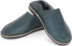 Safaary - Marokkaanse Babouches Heren Antraciet Blauw - Maat 43
