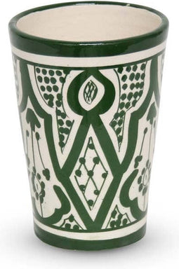 Safaary - Marokkaanse Beker Groen Nakhil Ø 8 x 12cm