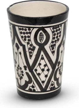 Safaary - Marokkaanse Beker Zwart Nakhil Ø 8 x 12cm